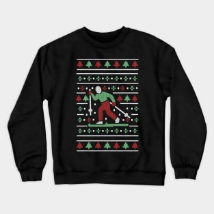 Skiing Ski Ugly Christmas Sweater Crewneck Sweatshirt